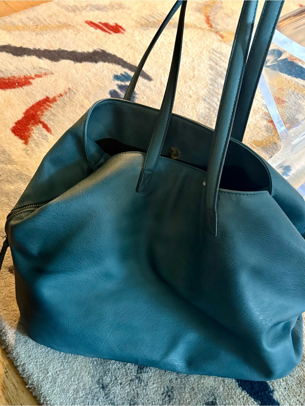 Teal Free People Oversized Bag